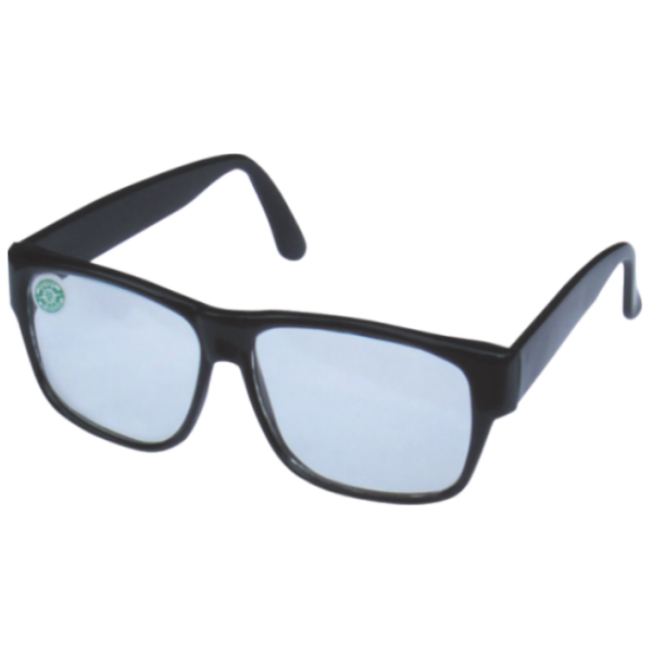 以勒5018A黑架平光防護(hù)眼鏡圖片