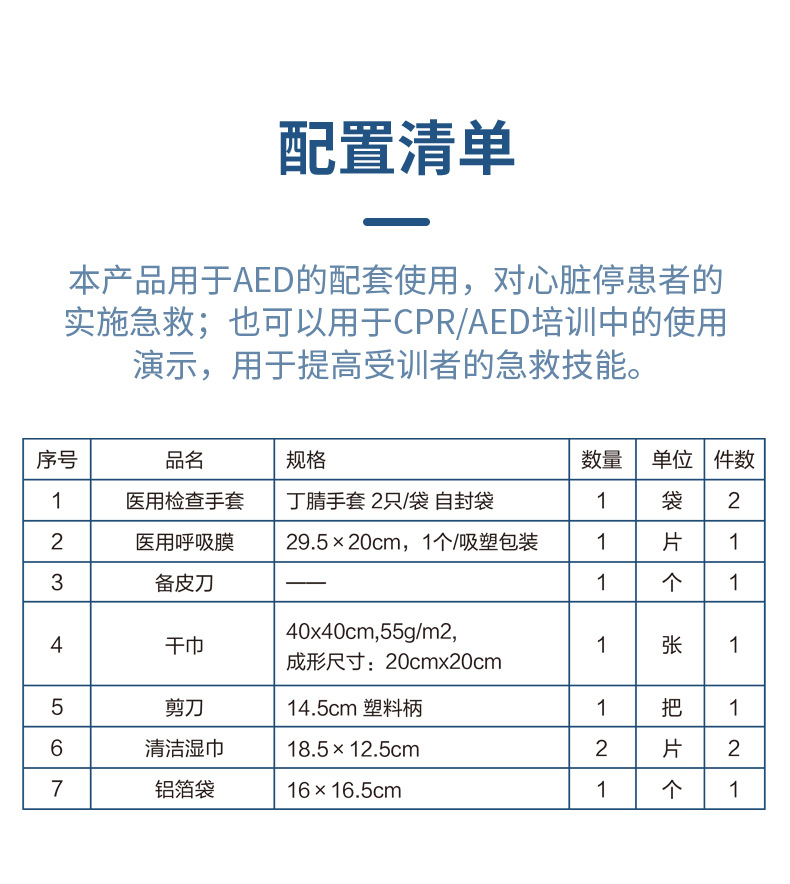 藍帆醫療PX-LB001 AED啟動包圖片4