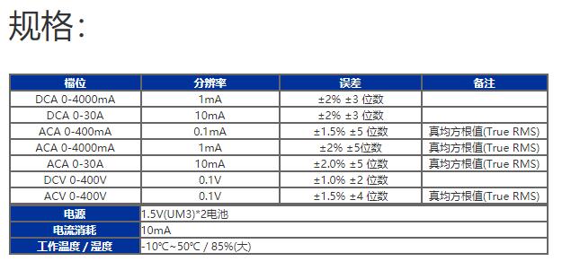 臺(tái)灣泰仕PROVA-11微電流交直流鉤表圖片