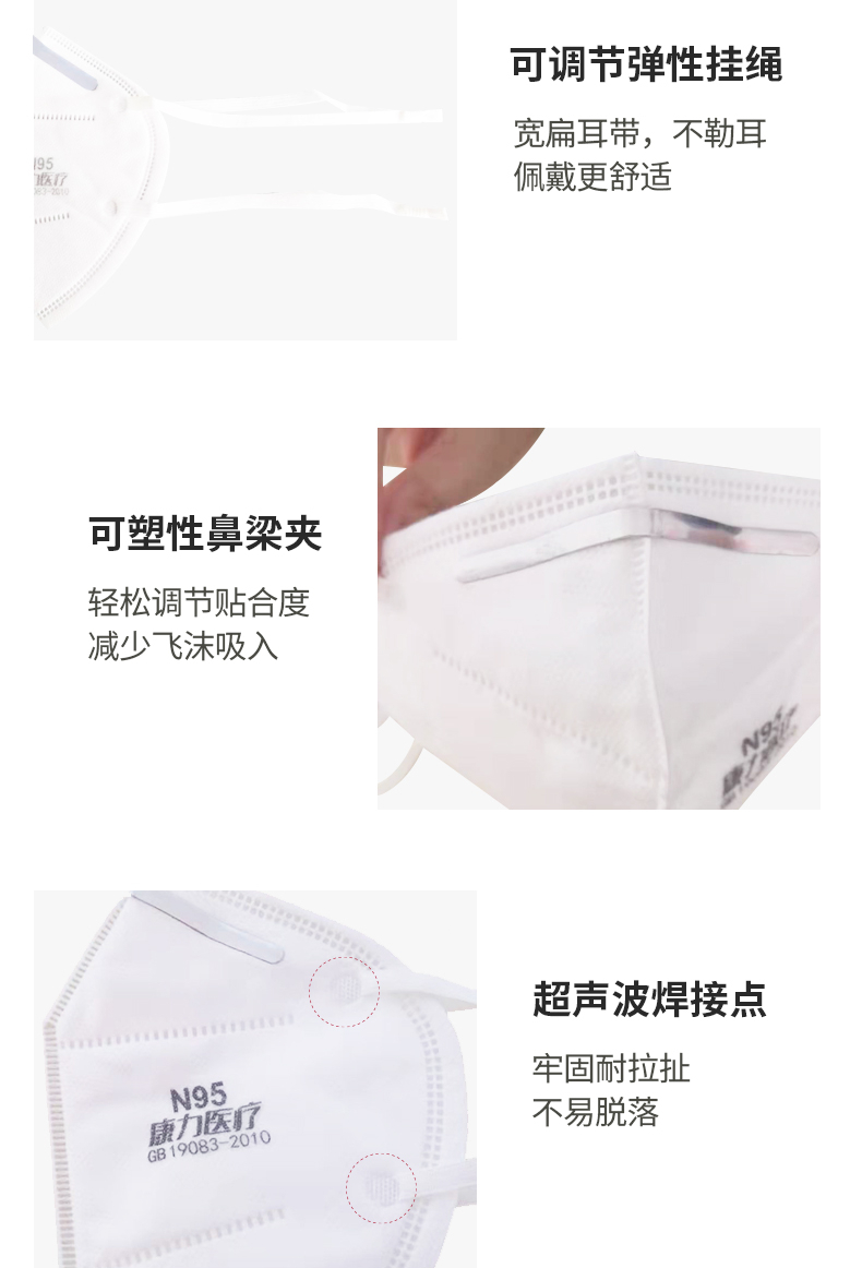 康力醫(yī)療貝蕾醫(yī)用防護口罩圖片2