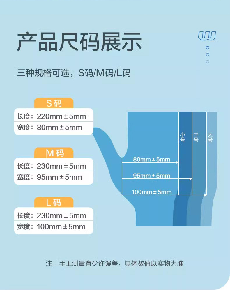 高邦604-010052一次性使用非滅菌醫(yī)用橡膠檢查手套中號(hào)M碼11