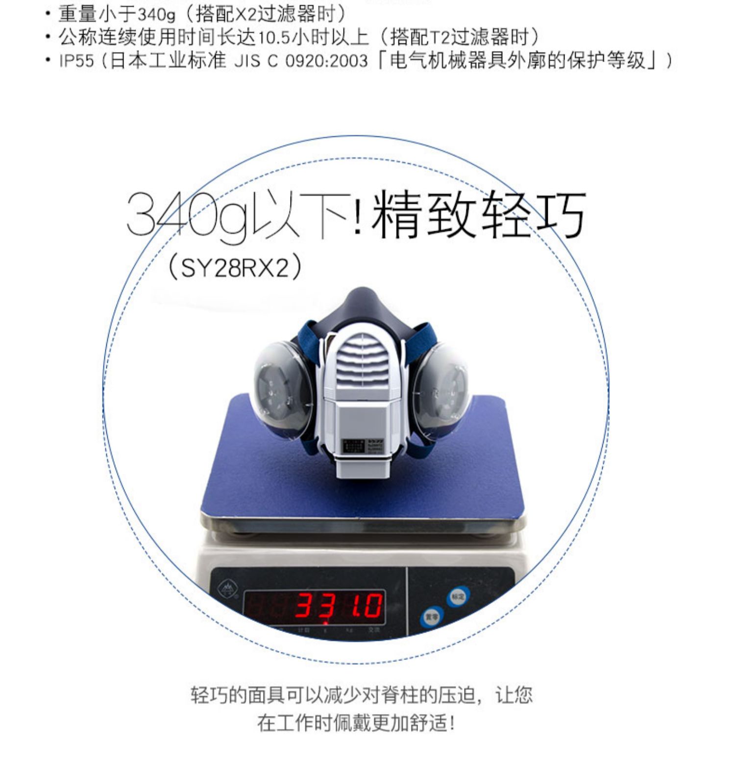 重松SY28R電動(dòng)防塵面具2