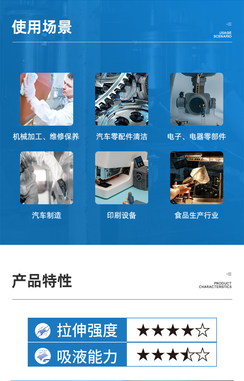 捷易明FB240無塵擦拭Dupont杜邦紙卷狀多用途工業(yè)擦拭布3