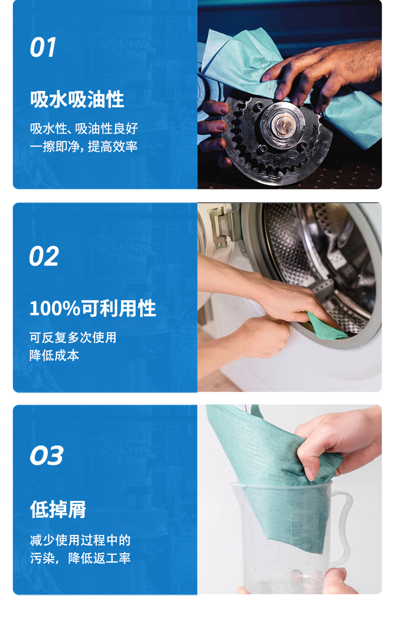 捷易明FB240無塵擦拭Dupont杜邦紙卷狀多用途工業(yè)擦拭布4